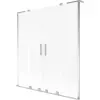 Mexen Velar L Duo kádparaván 2-szárnyú toló 160 x 150 cm, matt, króm - 896-160-003-32-01