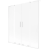 Mexen Velar L Duo kádparaván, 2-szárnyú tolóajtós, 140 x 150 cm, zúzmara, fehér - 896-140-003-32-20