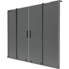 Mexen Velar L Duo kétszárnyú, két tolós, fürdőkád paraván 170 x 150 cm, grafit, gun metal - 896-170-003-42-95