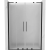 Mexen Velar L Duo tolóajtós zuhanykabin 150 cm, matt, fekete - 871-150-003-32-70