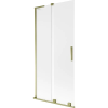 Mexen Velar L duplafalú toló fürdőkád paraván 90 x 150 cm, matt, arany - 896-090-003-31-50