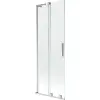Mexen Velar L kádparaván 2 szárnyú tolóajtós 75 x 150 cm, átlátszó, króm - 896-075-003-01-01
