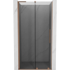Mexen Velar L tolóajtós zuhanyajtó 110 cm, grafit, csiszolt réz - 871-110-003-41-65