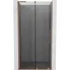 Mexen Velar L tolóajtós zuhanyajtó 120 cm, grafit, csiszolt réz - 871-120-003-41-65