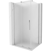 Mexen Velar toló zuhanykabin 120 x 75 cm, zuzmarás, króm - 871-120-075-31-01