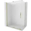 Mexen Velar toló zuhanykabin 140 x 80 cm, deres, arany - 871-140-080-31-50