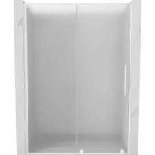 Mexen Velar tolóajtós zuhanykabin 150 cm, dér, fehér - 871-150-000-31-20 kád, zuhanykabin