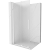 Mexen Velar Walk-in Zuhanyfal tolóajtóval 100 x 200 cm, matt 8 mm, fehér - 871-100-000-33-20