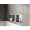 Mexen X-Wall-R  falba építhetö polc falfülke  polcal 90 x 30 cm, inox - 1910903010S Falfülke