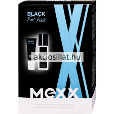 Mexx Black Man ajándékcsomag ( tusfürdő 50ml + DNS 75ml ) kozmetikai ajándékcsomag