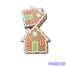  Mézeskalács figura nagy 5db/csomag 9,5x9cm - Házikó dekorációs kellék
