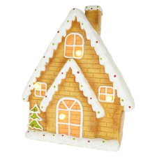  Mézeskalács ház LED-es 34,5x15x40 cm dekorációs kellék