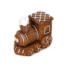  Mézeskalács vonat, ledes. Mérete: 9x5,5x8,7 cm dekorációs kellék