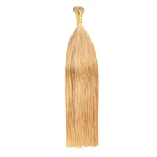  Mézszőke Mikrogyűrűs Póthaj Valódi Emberi Hajból 45 cm #27 póthaj