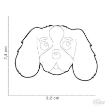  MF BLENHEIM CAVALIER KING 2,4x3,2cm gravírozható biléta nyakörv, póráz, hám kutyáknak