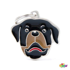  MF ROTTWEILER 2,9x3,3cm gravírozható biléta nyakörv, póráz, hám kutyáknak