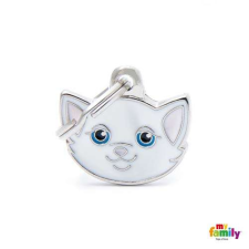  MF WHITE EUROPEAN SHORTHAIR 2x1,9cm gravírozható biléta nyakörv, póráz, hám kutyáknak