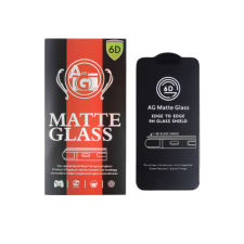 MG AntiGlare Full Glue matt üvegfólia iPhone 13 Pro Max / 14, fekete mobiltelefon kellék