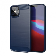MG Carbon Case Flexible szilikon tok iPhone 12 Pro Max, kék tok és táska