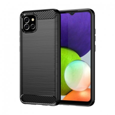 MG Carbon Case Flexible szilikon tok Samsung A03S EU (166.5), fekete tok és táska