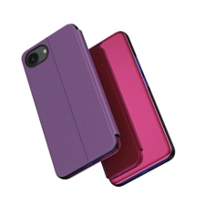 MG Clear View könyv tok iPhone 16e, rózsaszín tok és táska