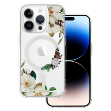 MG Flower MagSafe tok iPhone 14 Pro Max, white flower tok és táska