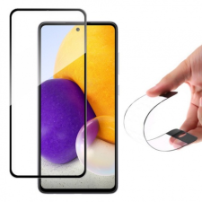 MG Full Cover Flexi Nano Hybrid üvegfólia Samsung Galaxy A72 4G, fekete mobiltelefon kellék