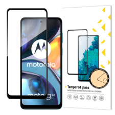 MG Full Glue Super Tough üvegfólia Motorola Moto G22, fekete mobiltelefon kellék