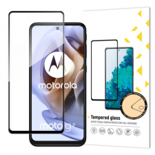 MG Full Glue Super Tough üvegfólia Motorola Moto G41 / G31, fekete mobiltelefon kellék