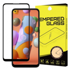 MG Full Glue Super Tough üvegfólia Samsung Galaxy A11 / M11, fekete mobiltelefon kellék