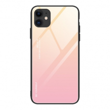 MG Gradient Glass műanyag tok iPhone 12 / 12 Pro, rózsaszín tok és táska