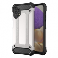 MG Hybrid Armor műanyag tok Samsung Galaxy A32 5G, ezüst tok és táska