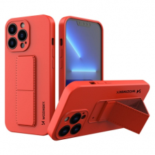 MG Kickstand szilikon tok iPhone 13 Pro Max, piros tok és táska