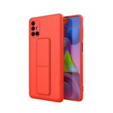 MG Kickstand szilikon tok Samsung Galaxy M51, piros tok és táska