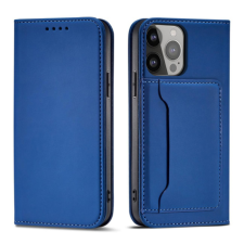 MG Magnet bőr könyvtok iPhone 13 Pro, kék tok és táska