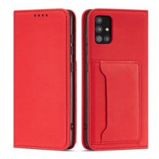 MG Magnet bőr könyvtok Samsung Galaxy A52 5G, piros tok és táska