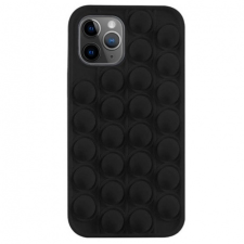 MG Pop It szilikon tok iPhone 12 Pro Max, fekete tok és táska