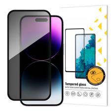 MG Privacy Glass üvegfólia iPhone 16 Pro, fekete mobiltelefon kellék