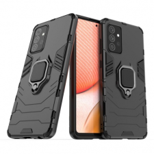 MG Ring Armor műanyag tok Samsung Galaxy A72 4G, fekete tok és táska