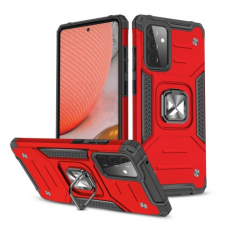 MG Ring Armor műanyag tok Samsung Galaxy A72 4G, piros tok és táska