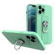 MG Ring szilikon tok iPhone 13 Pro Max, zöld tok és táska