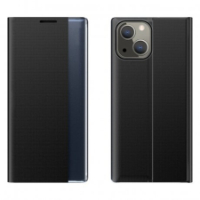 MG Sleep Case könyv tok iPhone 13 mini, fekete tok és táska