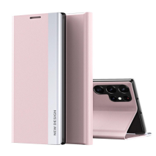 MG Sleep Case Pro könyv tok Samsung Galaxy S25 Ultra, rózsaszín tok és táska