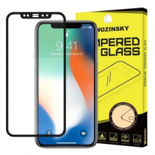 MG tvrdené sklo Full Glue Super pre Apple iPhone XR, čierne mobiltelefon kellék