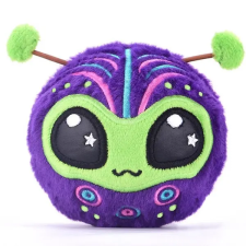 MGA Entertainment Bouncibles: Pattogó plüss labda - Zoggo, a lila marslakó plüssfigura