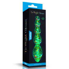 MH Protect Glow-in-the-dark Twilight Gleam Glass Dildo-Tantalizing Orbs műpénisz, dildó