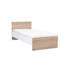  Miami egyszemélyes ágy 90x200 cm sonoma tölgy-fehér ágy és ágykellék