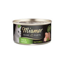 Miamor Feine Filets Naturell Tuna&Vegetables 80g macskaeledel