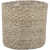 MICA Decorations Atlantic kosár krémszínű 14 cm átmérő 14 cm