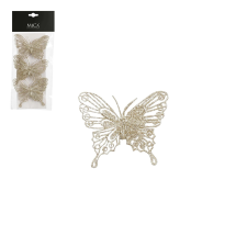 Mica Decorations Pillangószett pezsgő csiptetővel karácsonyi dekoráció